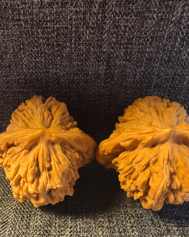 Raw Unpolished Four-Story Tower Wenwan Walnuts